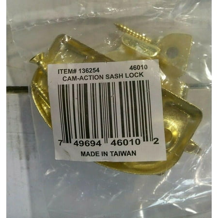 NEW Ultra Hardware 46010  Lck Sash Cam Brass Set - Total of 50 Units