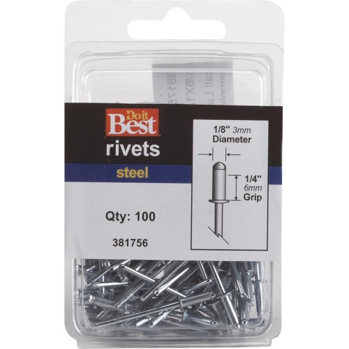 Channellock Products 1/8x1/4 Stl Pop Rivet 381756