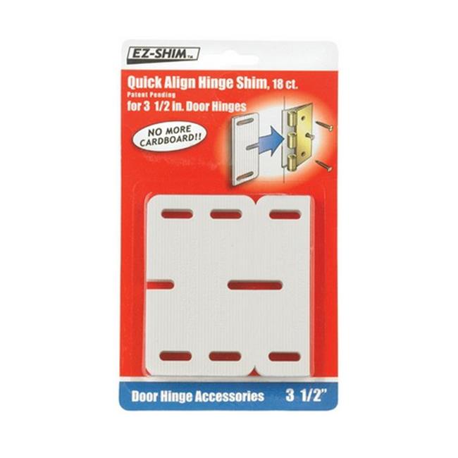 EZ-Shim HS350BP 3.5 in. White Hinge Shim