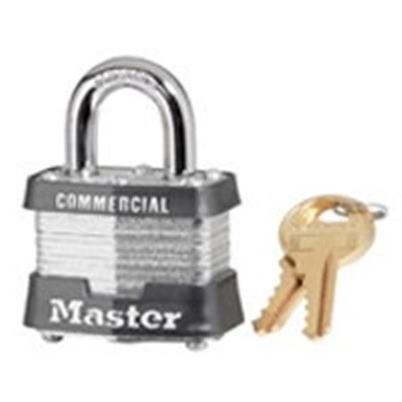 3KA 0895 Padlock,Keyed Alike Key,Open Shackle,9/32 in Dia Shackle,3/4 in H Shackle,Steel Shackle