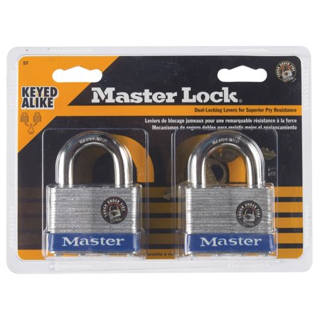 Master Lock 1-1/2 in. H X 7/8 in. W X 2 in. L Steel 4-Pin Cylinder Exterior Padlock