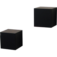 Knape & Vogt 0129-5BK2 Decorative Wall Cube Shelf Kit 5 in L X 5 in W  25 Lb  Wood  Floating Black