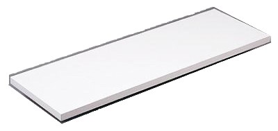 Knape & Vogt 1980 Series Decorative Shelf, Heavy Duty Particleboard, White, 12" W x 72" D x 5/8" T. 1980 WH 12X72 