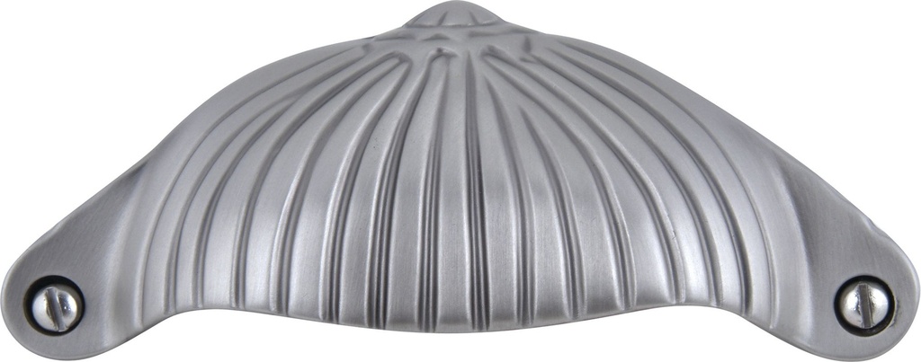 [385000429] Atlas Homewares 30014-p Pewter Cup Atlas Homewares 30014 Fluted 3-5/8 Inch Center to Center Cup Cabinet Pull