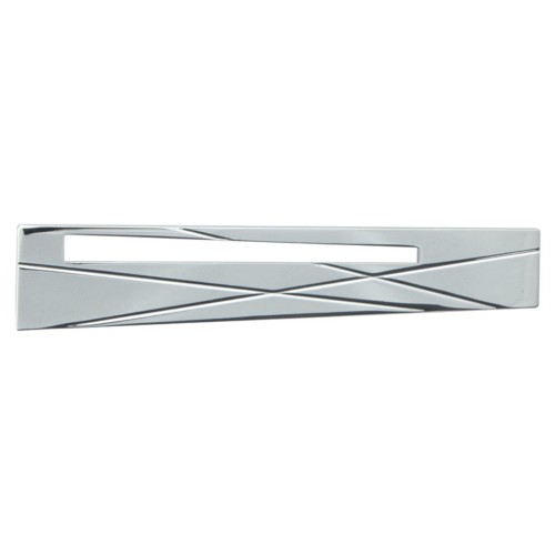 Atlas Homewares 253L Modernist 3 Inch Center to Center Bar Cabinet Pull Polished Chrome Cabinet Hardware Pulls Bar