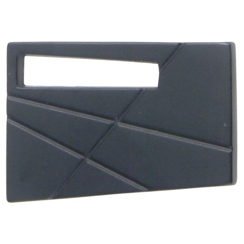 Atlas Homewares 252L Modernist 1-3/4 Inch Rectangular Cabinet Knob Matte Black Cabinet Hardware Knobs Rectangular
