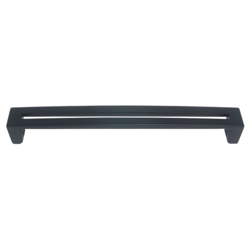 Atlas Homewares 256 Centinel 7-9/16 Inch Center to Center Handle Cabinet Pull Matte Black Cabinet Hardware Pulls Handle
