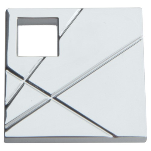 [385000552] Atlas Homewares 251R Modernist 1-1/2 Inch Square Cabinet Knob Polished Chrome Cabinet Hardware Knobs Square