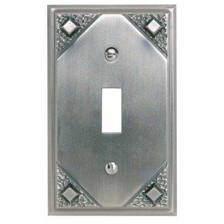 Atlas Homewares MST Craftsman Single Toggle Switch Plate Pewter