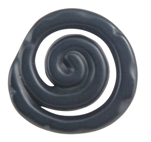 [385005690] Atlas Homewares Limited Editions 1 1/2" Round Zinc Cabinet Knob in Matte Black, 140-BL
