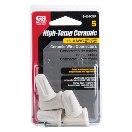 [3865052] Gardner Bender High Temp Ceramic Wire Connectors 35/64 in. D 5 Pk
