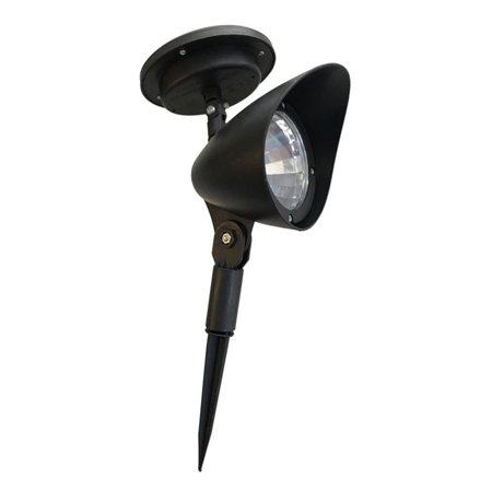 Living Accents 3908480 Black Solar Powered LED Spotlight
