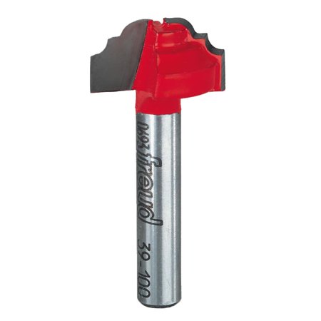 Freud 3/32 in. Radius Quadra-Cut Cove & Bead Groove Bit with 1/4 in. Shank - 39-100