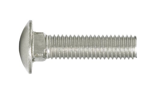 HILLMAN 1/2 in. X 2 in. L Stainless Steel Carriage Bolt 25 Pk