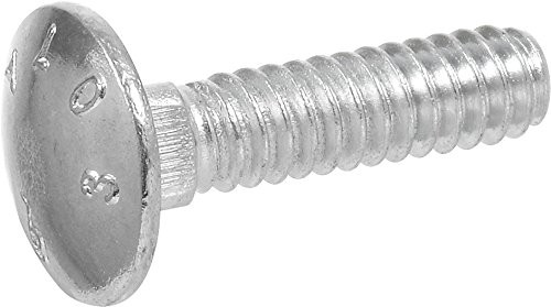 Hillman 240285 Carriage Bolt, 1/2 X 1-1/4-Inch, Steel, Zinc-Plated, Silver, 50-Pack