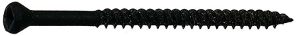 [400003953] Prime Source TH2141 6-2.25 in. Trim Head No. 1 Square Drive Sharp Point Drywall Screws, Black
