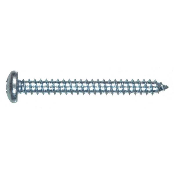 [400006792] Hillman No. 8 X 1/2 in. L Phillips Pan Head Zinc-Plated Steel Sheet Metal Screws 20 1 Pack