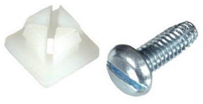 Hillman No. 14 X 3/4 in. L Slotted Square Head Zinc-Plated Steel License Plate Screws 2 Pack