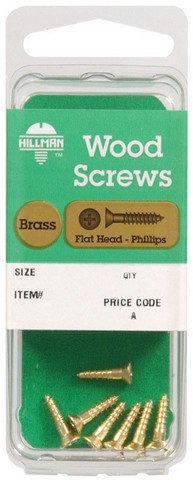Hillman No. 8 X 1 in. L Phillips Wood Screws 4 Pack