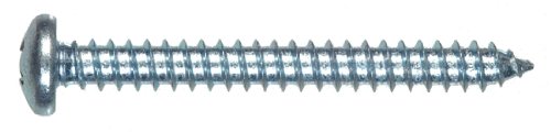 [400007048] Hillman No. 6 X 1-1/4 in. L Phillips Pan Head Zinc-Plated Steel Sheet Metal Screws 15 Pack