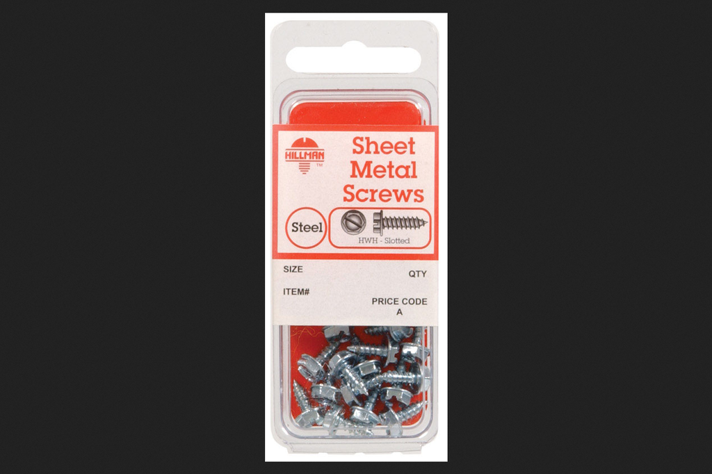 Hillman No. 14 X 1 in. L Slotted Hex Head Zinc-Plated Steel Sheet Metal Screws 5 Pack