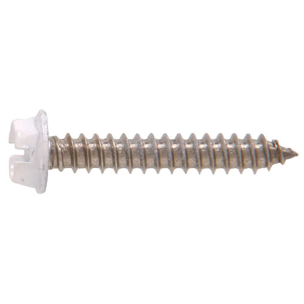 [40004453E] #8 1/2 in. Slotted Hex-Head Sheet Metal Screws (25-Pack)