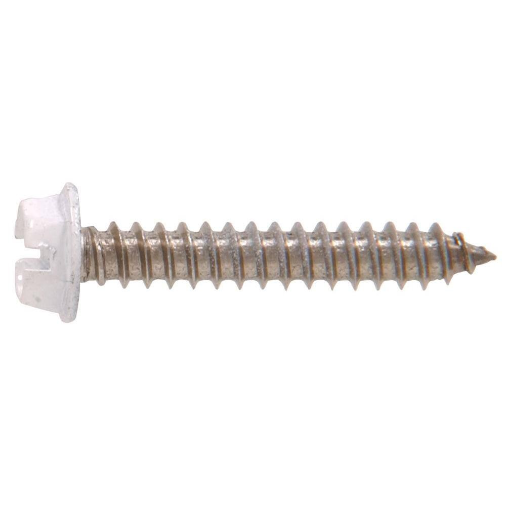 #8 3/4 in. Slotted Hex-Head Sheet Metal Screws (20-Pack)