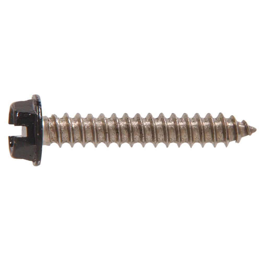 Hillman #8 3/4 in. Slotted Hex-Head Sheet Metal Screws (20-Pack)