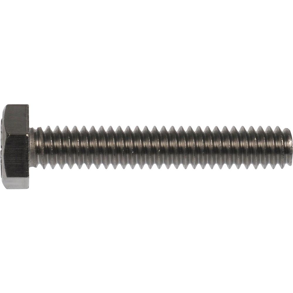1/4 in. X 4 in. Stainless-Steel Full Thread Hex Bolts (8-Pack)