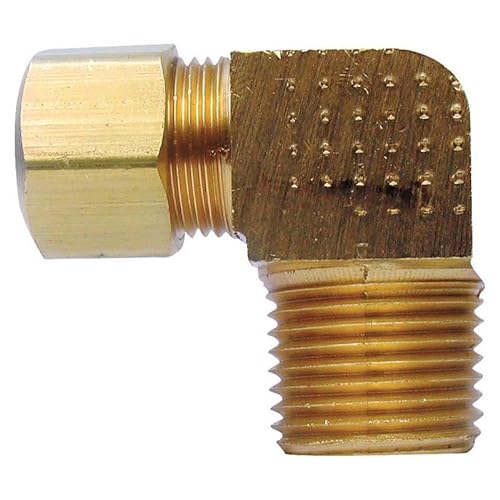 5/8 in. Compression X 1/2 in. D MPT Brass 90 Degree Elbow