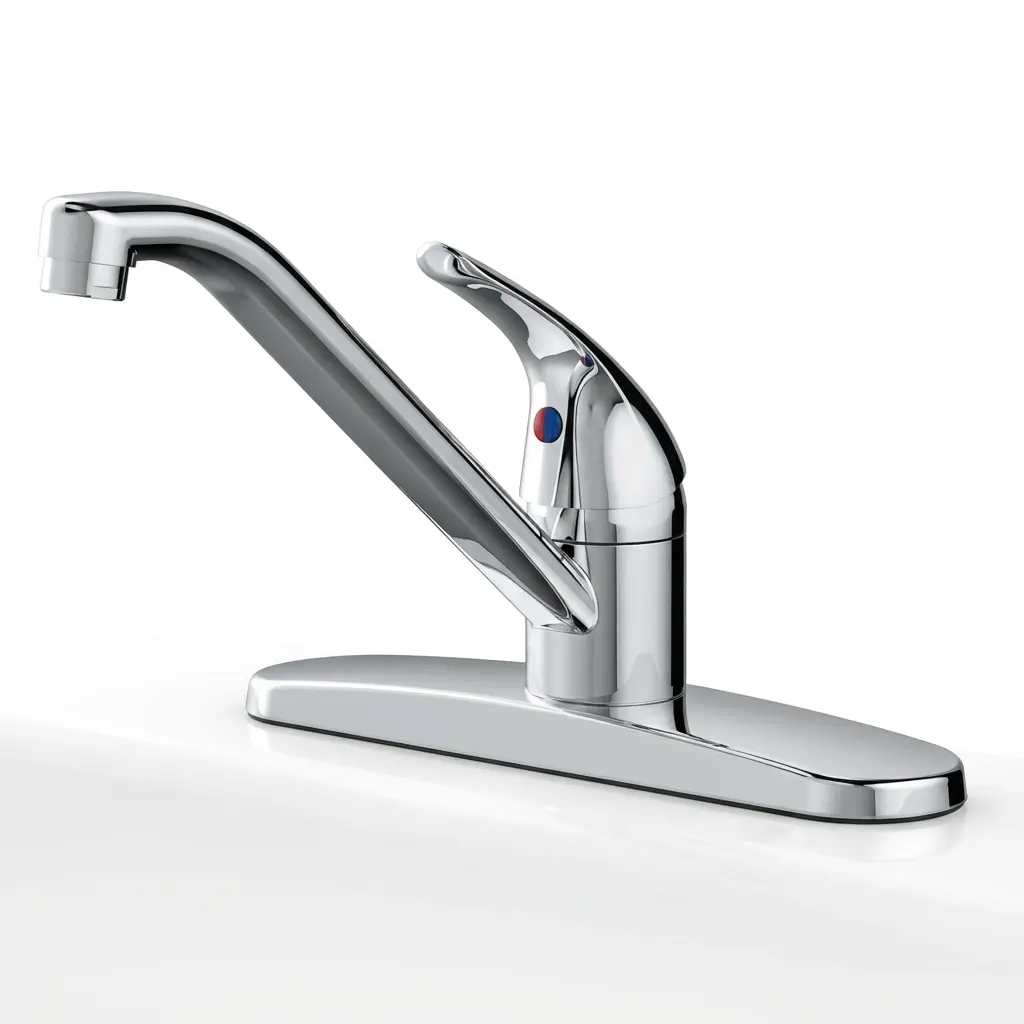 OAKBROOK 20.32CM (8IN) SINGLE HANDLE KITCHEN FAUCET CHROME 