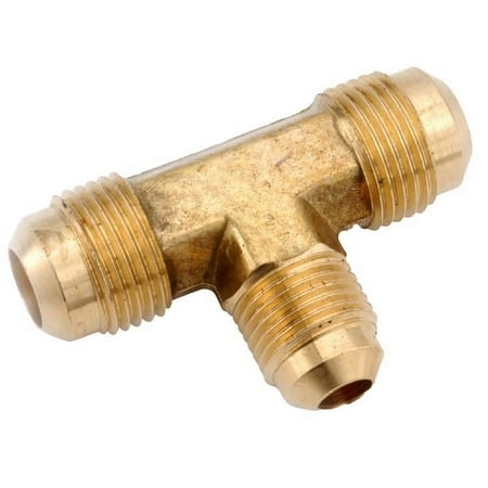 [4020103] Anderson Metals 3/8 in. Flare in. X 1/2 in. D Flare Brass Reducing Tee