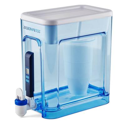 ZeroWater Ready-Read 22 Cups Blue/White Water Filtration Dispenser 
