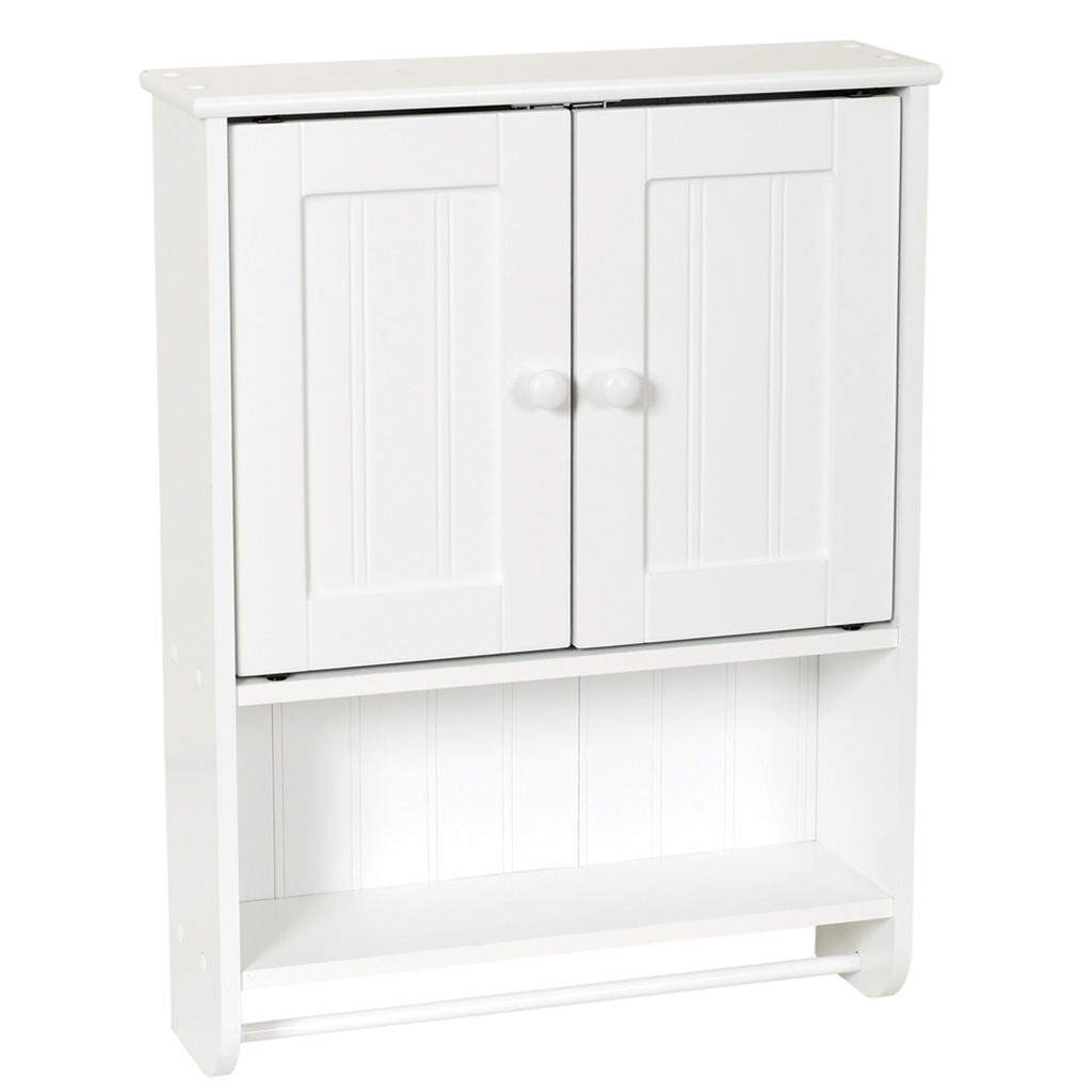 Zenna Home Country Cottage Wall Cabinet, White