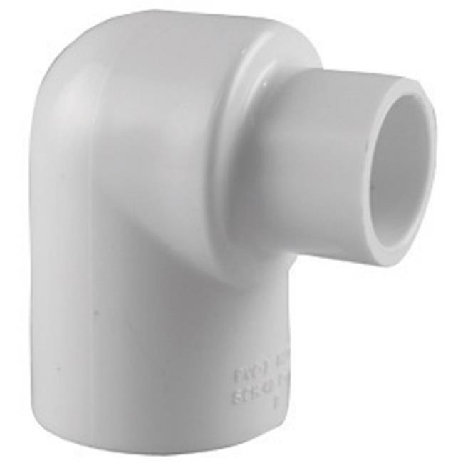 Charlotte Pipe Schedule 40 1 in. Slip X 1/2 in. D Slip PVC Elbow 1 Pk