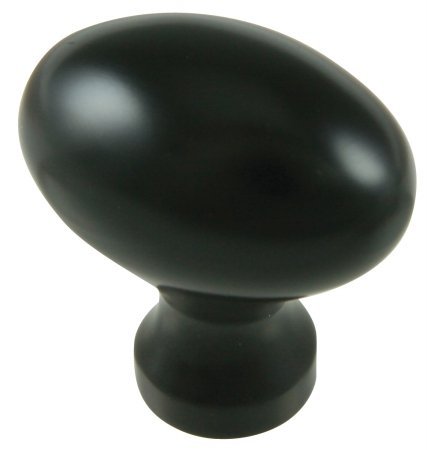 Egg Shaped Oil Rubbed Bronze Cabinet Knob 1 1/4"