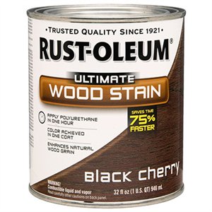 [420007475] Rust-Oleum 260152 Ultimate Interior Wood Stain, 1 Qt, Black Cherry