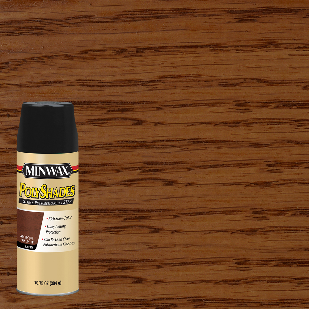 [420013430] Minwax® PolyShades® Aerosol Antique Walnut, Satin, 10.75-Oz