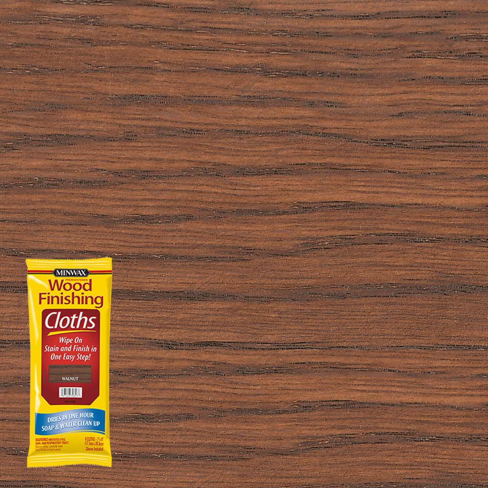 Minwax Wood Finishing Cloths  Walnut  8 Cloths