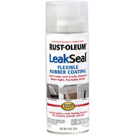 Rust-Oleum Clear Leakseal Flexible Rubber Sealant 11 Oz