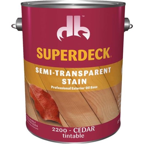 Superdeck  Semi-Transparent  Cedar  Oil-Based  Wood Stain  1 Gal. - Case of: 4;