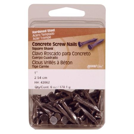 Hillman 1 in. Concrete Steel Nail Flat Head