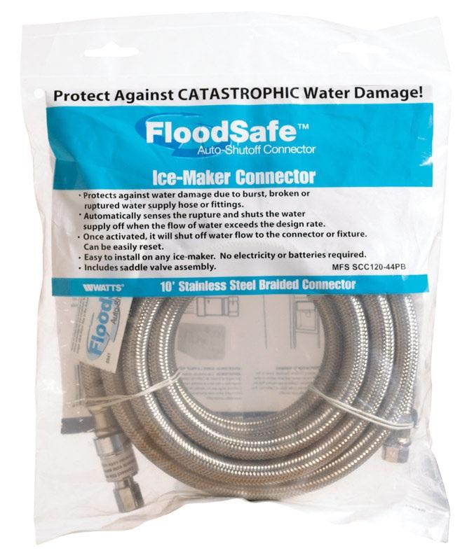 Ice Maker Connector,120 Ss 1/4Od X 1/4Od PK6