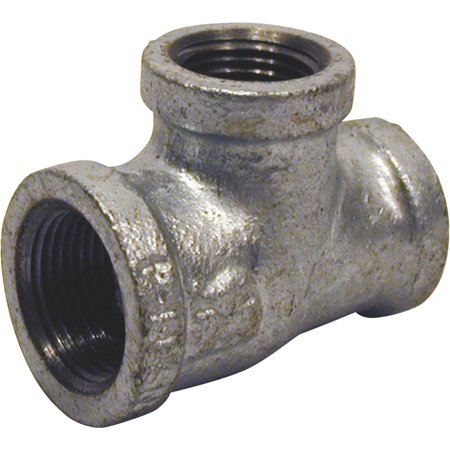 Southland 1-1/4 in. X 1-1/4 in. X 1 in. Malleable Iron Reducing Galvanized Tee