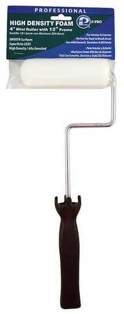 Mini Paint Roller Frame, Cageless, Plastic Handle, 4" Rollers