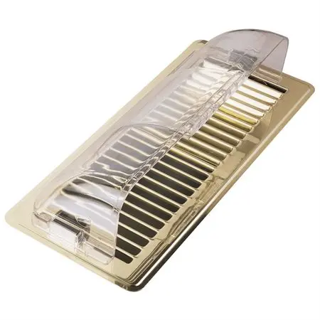 [42407] Deflect-O 3 in. H X 14 in. W 1-Way Clear Plastic Air Deflector