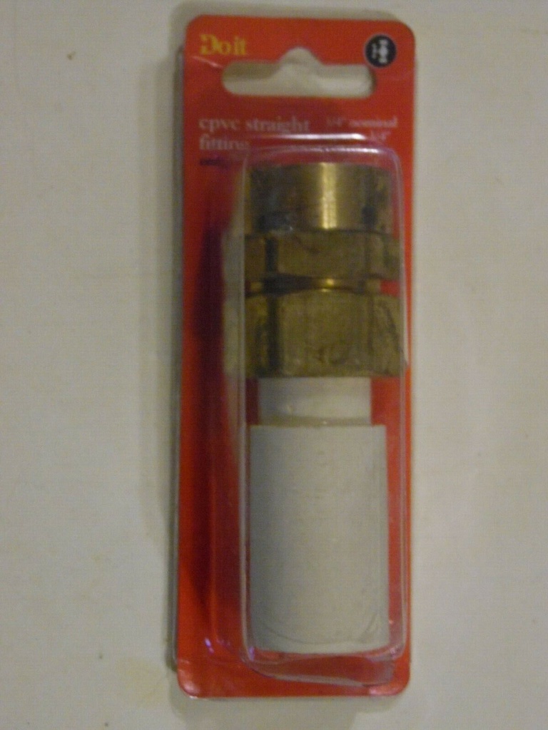 Do It Best, 3/4" Nominal CPVC X 3/4" Female Pipe Thread, Straight Fitting,429851