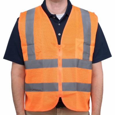 [430002552] Safety Vest,Type R,Class 2,Mesh Orange