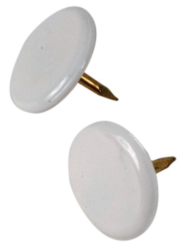 The Hillman Group 592285 Thumb Tacks, White, 40-Pack