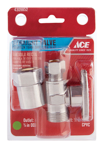 [4309852] Ace CPVC Compression Brass Shut-Off Valve